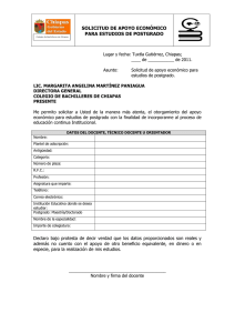 solicitud de apoyo económico para estudios de postgrado