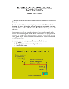 SENCILLA ANTENA PORTÁTIL PARA LA ONDA CORTA.