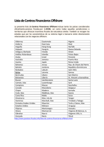 Lista de Centros Financieros Offshore