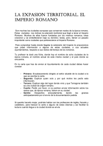 (La expansión territorial. El Imperio romano)