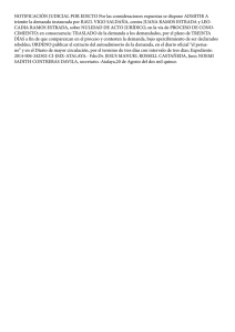 NOTIFICACIÓN JUDICIAL POR EDICTO Por las consideraciones