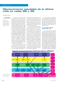 Mantenimiento saludable de la última milla en redes 3G y 4G