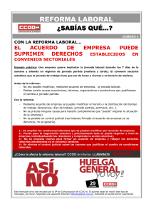 Con la reforma laboral un acuerdo de empresa puede suprimir