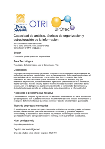 Capacidad de análisis, técnicas de organización y estructuración de