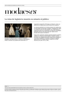 La reina de Inglaterra muestra su armario al público