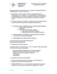 Agencia Espaola De Medicamentos Y Productos Sanitarios AEMPS