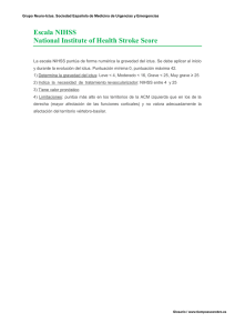 Escala NIHSS: Evaluación del Ictus