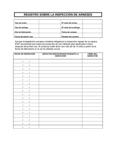 Registro de Inspección de Arneses