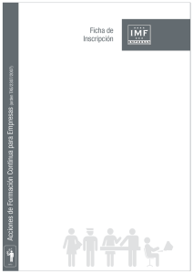 Ficha de Inscripción Acciones de Formación Continua para Empresas