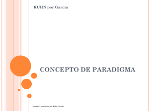 CONCEPTO DE PARADIGMA KUHN por García