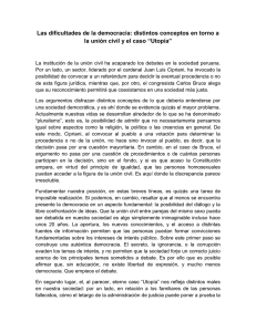 Las dificultades de la democracia: distintos conceptos en torno a la