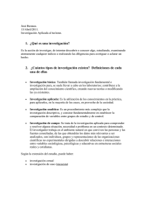 2. ¿Cuántos tipos de investigación existen?