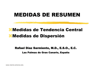 MEDIDAS DE RESUMEN