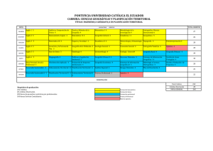 Ciencias Geográficas y Planificación Territorial
