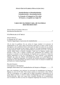 Standardisation et déstandardisation Estandarización y
