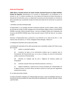 Aviso de Privacidad