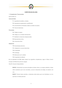 competencias del mba