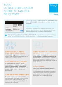 Tutorial tarjeta clientes Sanitas