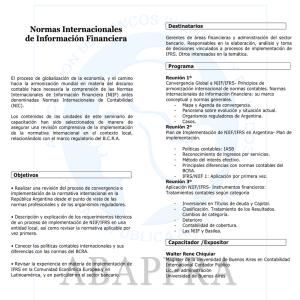 Normas Internacionales de Información Financiera