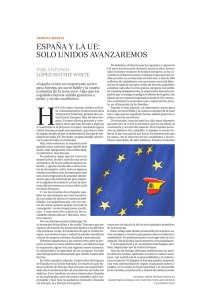 españa y la ue: solo unidos avanzaremos