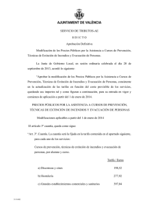 SERVICIO DE TRIBUTOS-AE E D I C T O Aprobación Definitiva