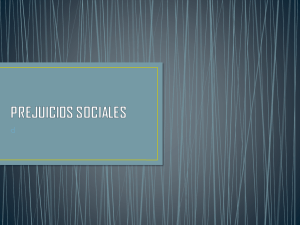 PREJUICIOS SOCIALES