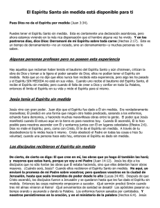 el espíritu santo sin medida está disponible para ti
