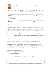 SOLICITUD DE PRORRATEO DE LA CUOTA DEL I.AA.EE. POR