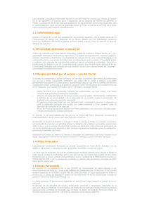 Advertencia Legal - Antena 3 Eventos
