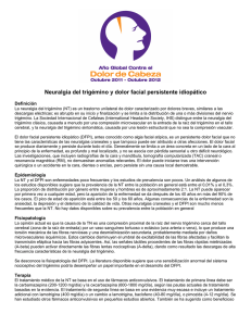 Neuralgia del trigémino y dolor facial persistente idiopático