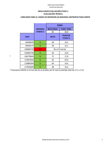 CONCURSO PARA EL CARGO DE DEFENSOR (A) REGIONAL