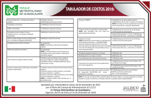 Tabulador 2016 2 - Parque Metropolitano