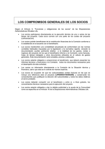 los compromisos generales de los socios