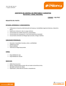 asistente de control de préstamos y garantías rotativo