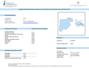 Juz. Fed. de Prim. Ins. en lo Criminal y Correccional de Lomas de