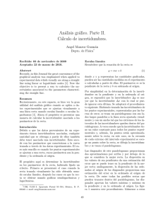 Análisis gráfico. Parte II. Cálculo de incertidumbres. - UAM-I