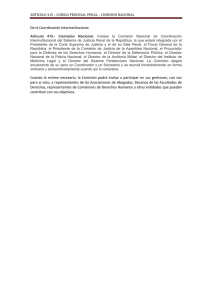 De la Coordinación Interinstitucional. Cuando lo estime necesario