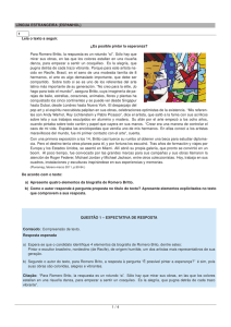 LÍNGUA ESTRANGEIRA (ESPANHOL) 1 Leia o texto a seguir.