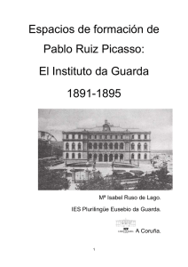 Espacios de formación de Pablo Ruiz Picasso: El Instituto Da Guarda