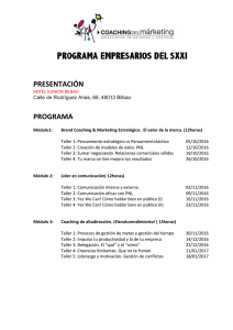 PR PR ESENTA OGRAM ACIÓN MA