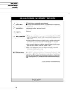 70 : calificando esperanzas y temores