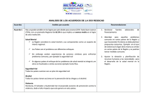 analisis de los acuerdos de la xxx resscad