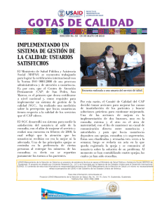 Gota de Calidad.Usuarios satisfechos - SMI