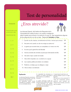 Test de Personalidad: ¿Eres Atrevido?