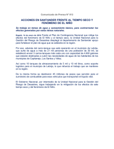 ACCIONES EN SANTANDER FRENTE AL TIEMPO SECO Y