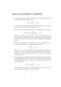 Bolet´ın FUNCIONES Y LÍMITES