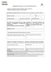 ordezkapen idatzia / escrito de representación