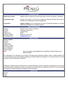 Fundamento Legal Nombre del Formato: Negativa para la