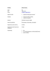 Nombre Miriam García Edad 46 Tel. 7832 7123 Email