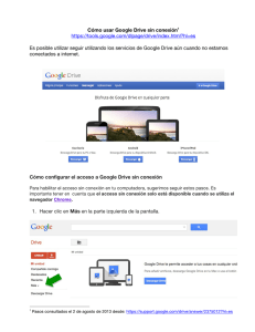 Cómo usar Google Drive sin conexión1 https://tools.google.com